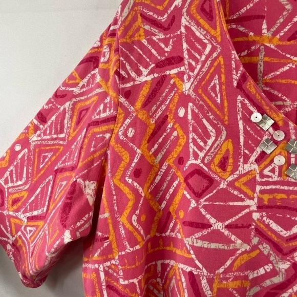 Ruby Rd pink cotton blend top. This is bright and happy and very very soft! 2X - Picture 3 of 4